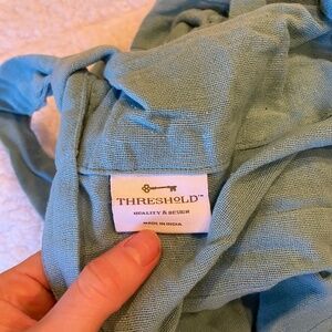 Target / Threshold / Curtains / 2 panels / Light Blue / Tie Top